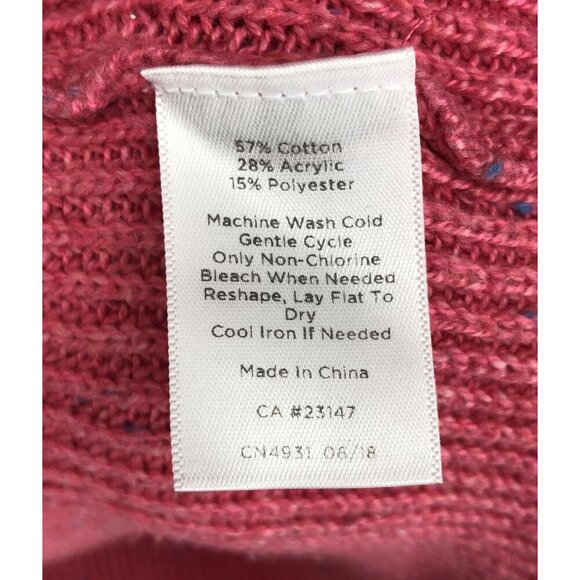 Talbots Pink Cowl Neck Knit Sweater Women's L Feminine Coquette Easter Church - Picture 4 of 6